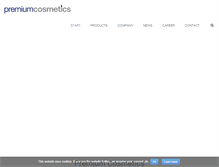 Tablet Screenshot of premium-cosmetics.com